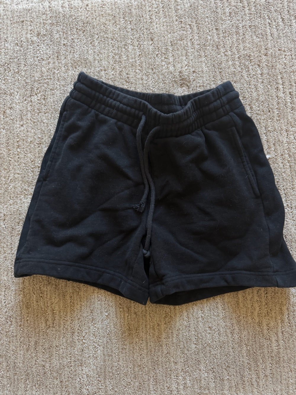 TNA Black Athletic Drawstring Shorts